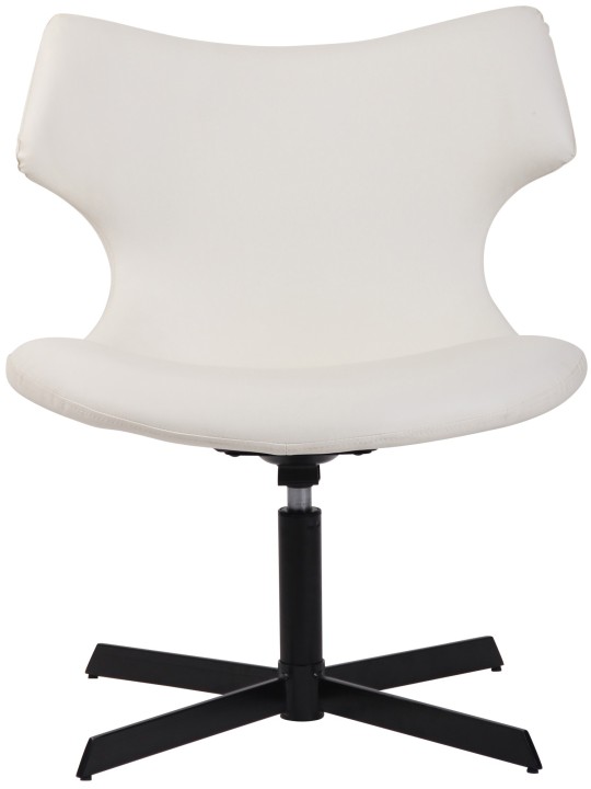 Espreguiçadeira Welland couro sintético, branco Espreguiçadeira Welland couro sintético, branco