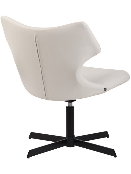 Espreguiçadeira Welland couro sintético, branco Espreguiçadeira Welland couro sintético, branco