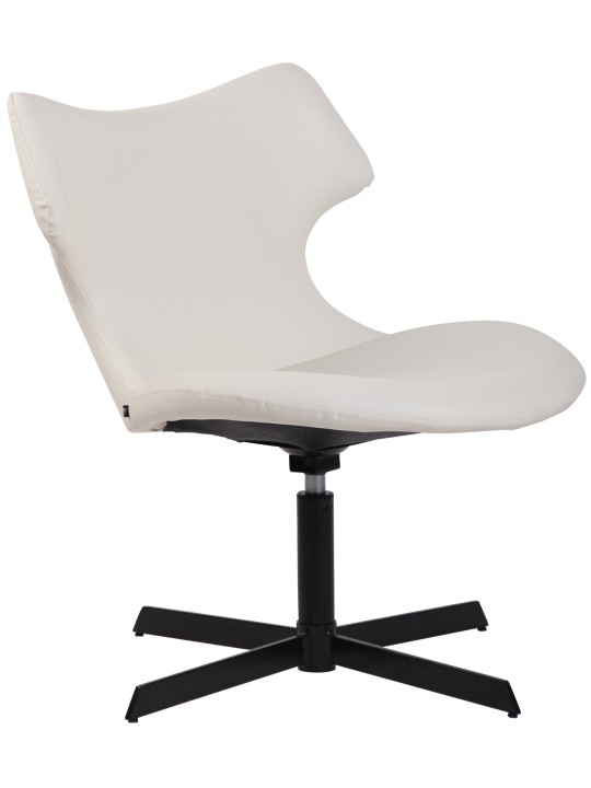 Espreguiçadeira Welland couro sintético, branco Espreguiçadeira Welland couro sintético, branco