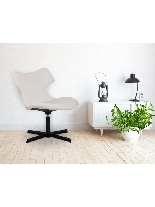 Espreguiçadeira Welland couro sintético, branco Espreguiçadeira Welland couro sintético, branco