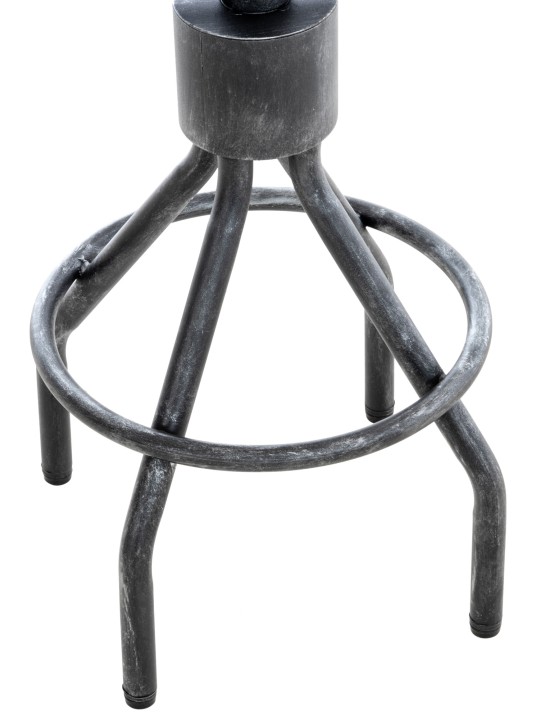 Conjunto de 2 bancos altos Hanam, prata antiga