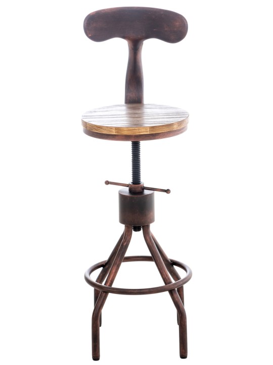 Conjunto de 2 bancos altos Hanam, bronze Conjunto de 2 bancos altos Hanam, bronze