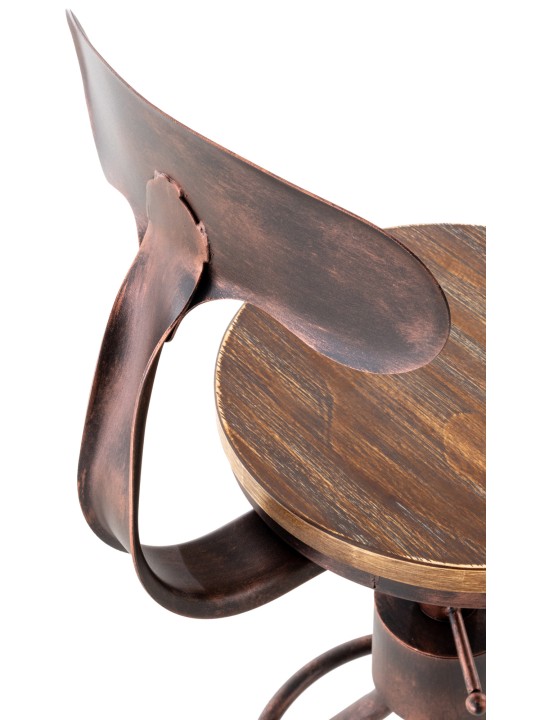 Conjunto de 2 bancos altos Hanam, bronze Conjunto de 2 bancos altos Hanam, bronze