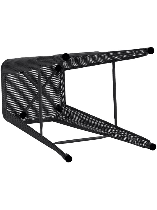 Conjunto de 4 bancos altos Fletcher, preto