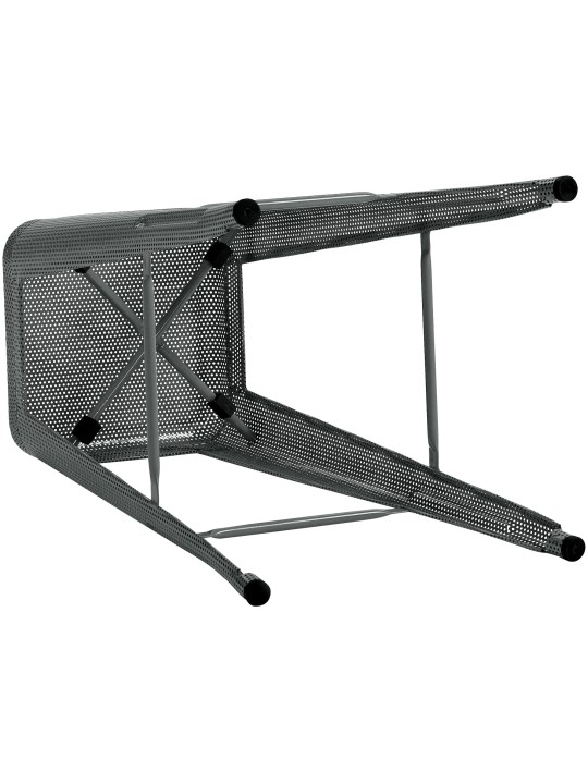 Conjunto de 4 bancos altos Fletcher, cinza