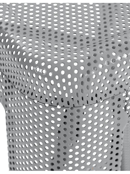 Conjunto de 4 bancos altos Fletcher, prata