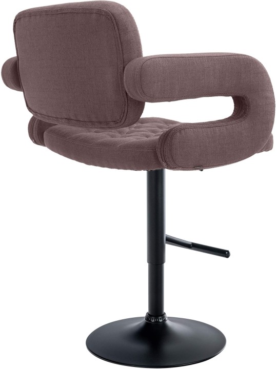 Banqueta alta Dublin TECIDO, castanho