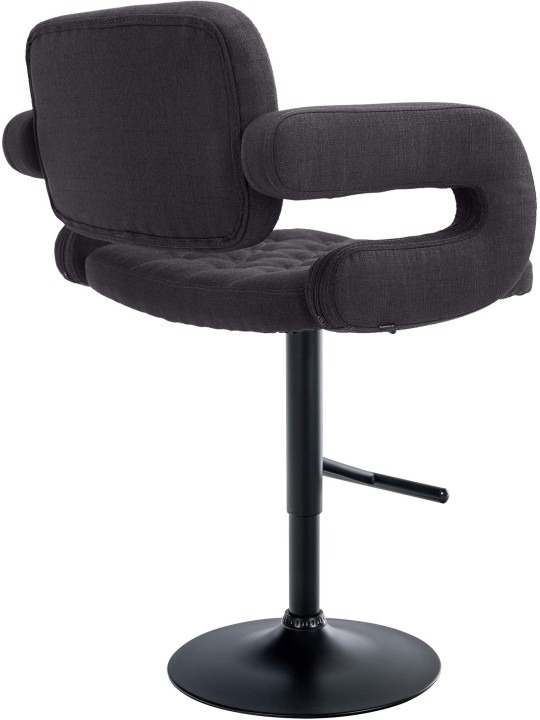 Banqueta alta Dublin TECIDO, preto