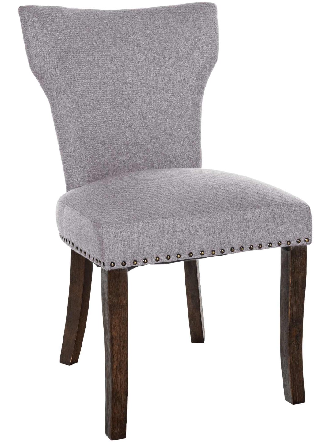 Cadeira da sala de jantar tecido Zadar antigo escuro, cinza