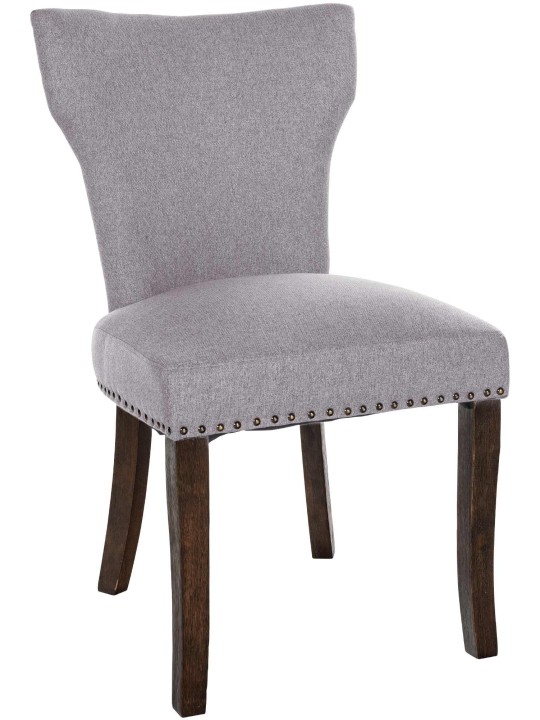 Cadeira da sala de jantar tecido Zadar antigo escuro, cinza Cadeira da sala de jantar tecido Zadar antigo escuro, cinza