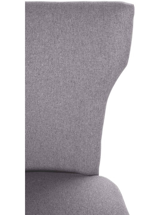 Cadeira da sala de jantar tecido Zadar luz antiga, cinza