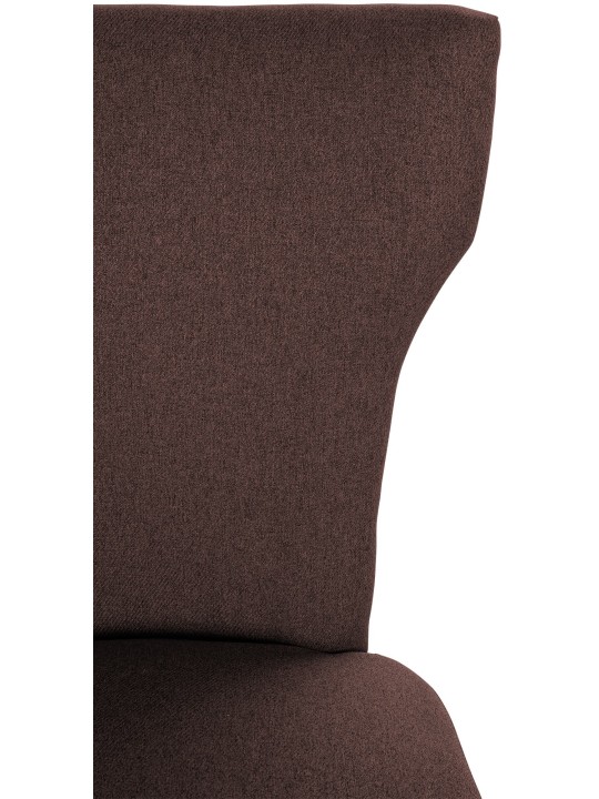 Cadeira da sala de jantar tecido Zadar luz antiga, castanho