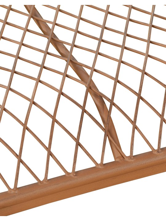 Banco de jardim Tara, castanho antigo