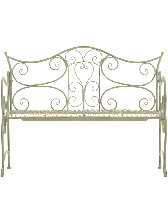 Banco de jardim Tara, verde antigo