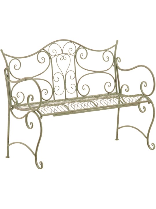 Banco de jardim Tara, verde antigo