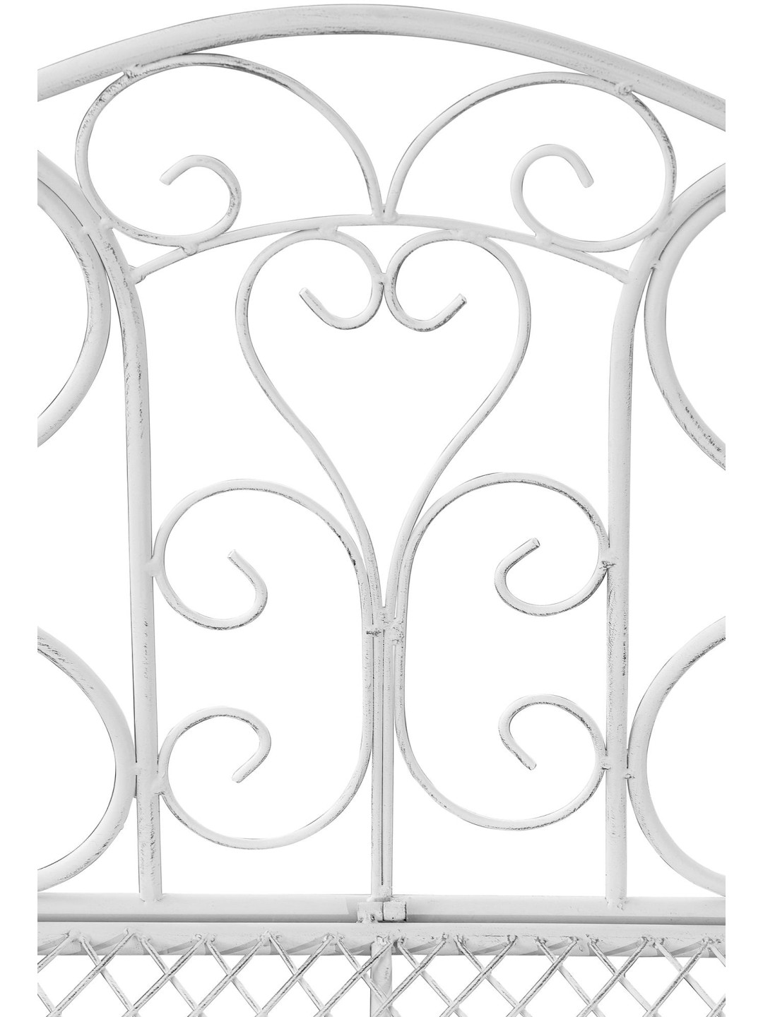 Banco de jardim Tara, branco antigo