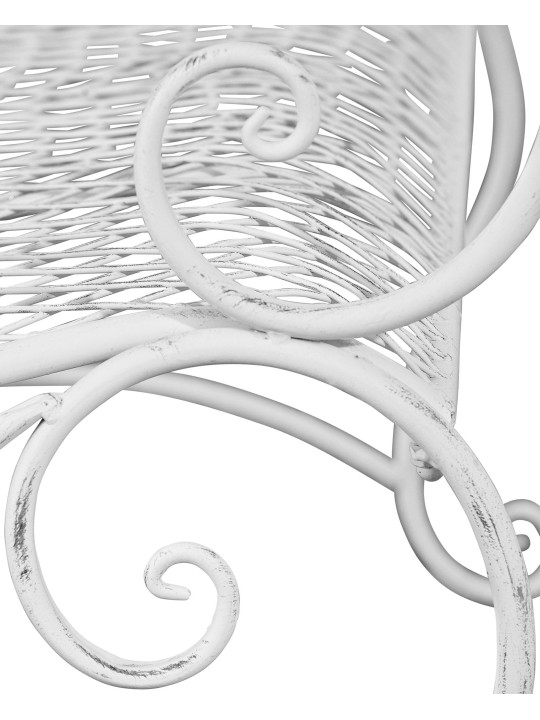 Banco de jardim Tara, branco antigo Banco de jardim Tara, branco antigo