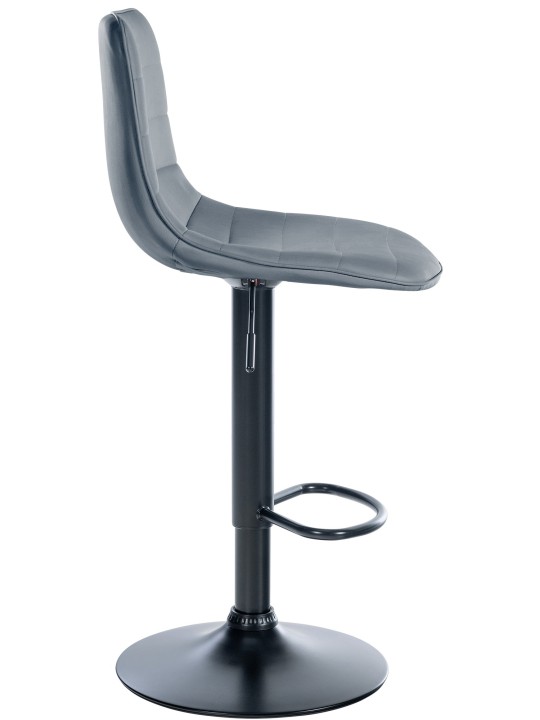 Conjunto de 2 bancos altos Lex couro sintético B, cinza Conjunto de 2 bancos altos Lex couro sintético B, cinza