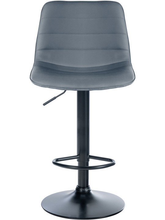 Conjunto de 2 bancos altos Lex couro sintético B, cinza Conjunto de 2 bancos altos Lex couro sintético B, cinza