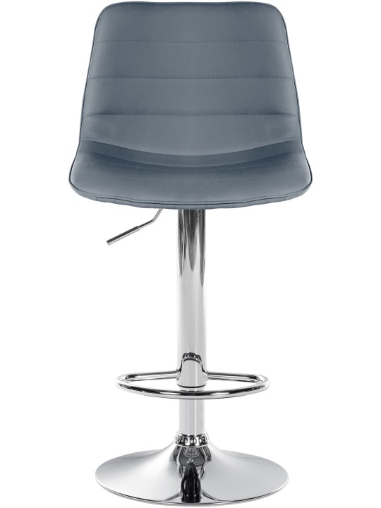 Conjunto de 2 bancos altos Lex couro sintético C, cinza Conjunto de 2 bancos altos Lex couro sintético C, cinza