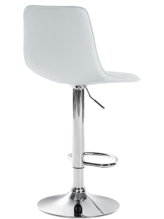 Conjunto de 2 bancos altos Lex couro sintético C, branco