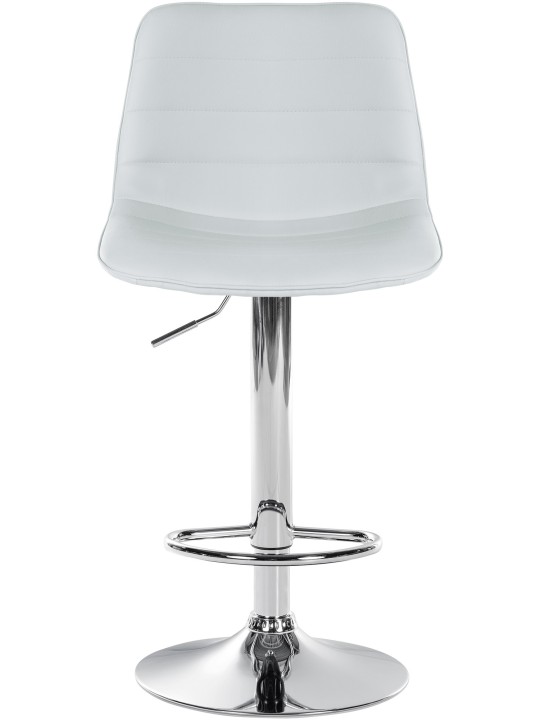 Conjunto de 2 bancos altos Lex couro sintético C, branco