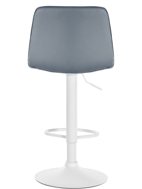 Conjunto de 2 bancos altos Lex couro sintético W, cinza Conjunto de 2 bancos altos Lex couro sintético W, cinza