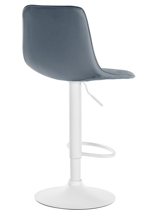 Conjunto de 2 bancos altos Lex couro sintético W, cinza Conjunto de 2 bancos altos Lex couro sintético W, cinza