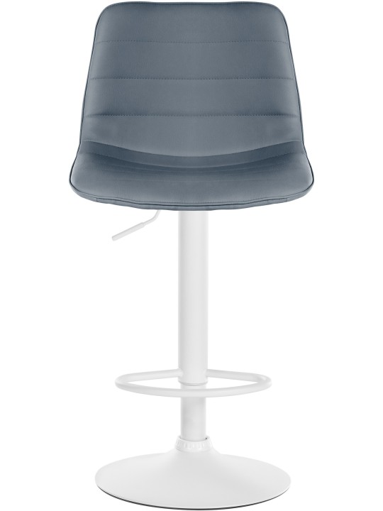 Conjunto de 2 bancos altos Lex couro sintético W, cinza Conjunto de 2 bancos altos Lex couro sintético W, cinza