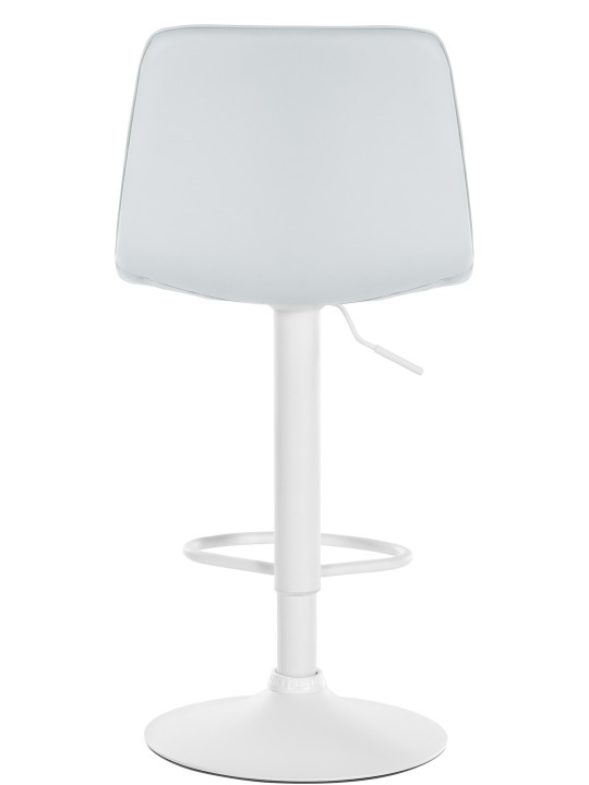 Conjunto de 2 bancos altos Lex couro sintético W, branco