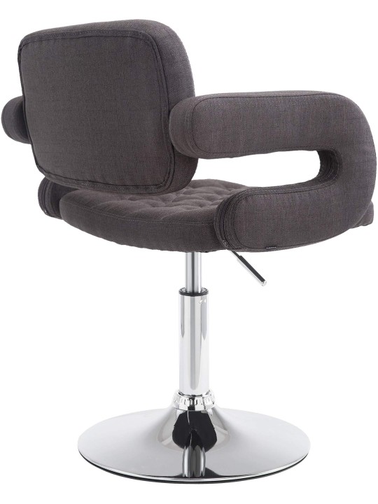 Espreguiçadeira tecido Dublin, cinza escuro