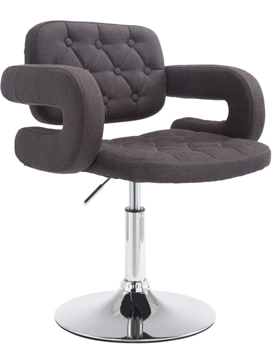 Espreguiçadeira tecido Dublin, cinza escuro