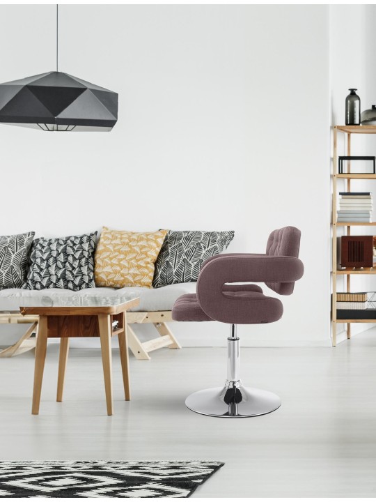 Espreguiçadeira tecido Dublin, castanho