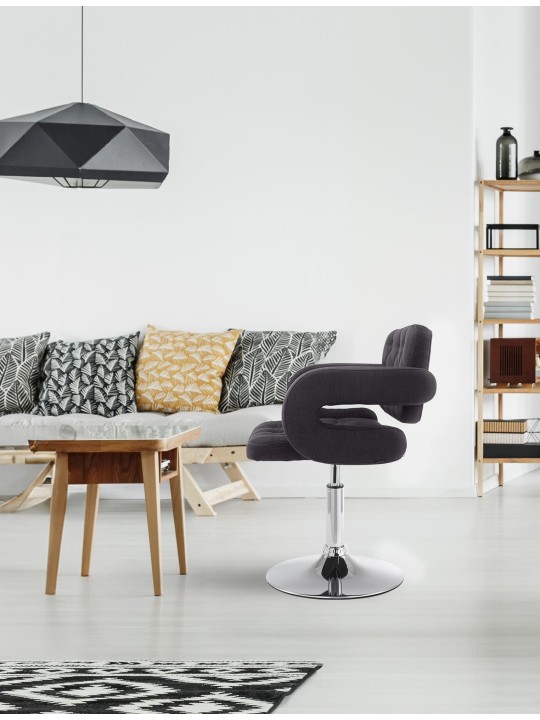 Espreguiçadeira tecido Dublin, preto