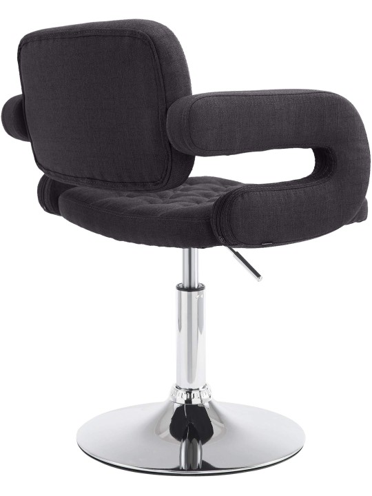 Espreguiçadeira tecido Dublin, preto