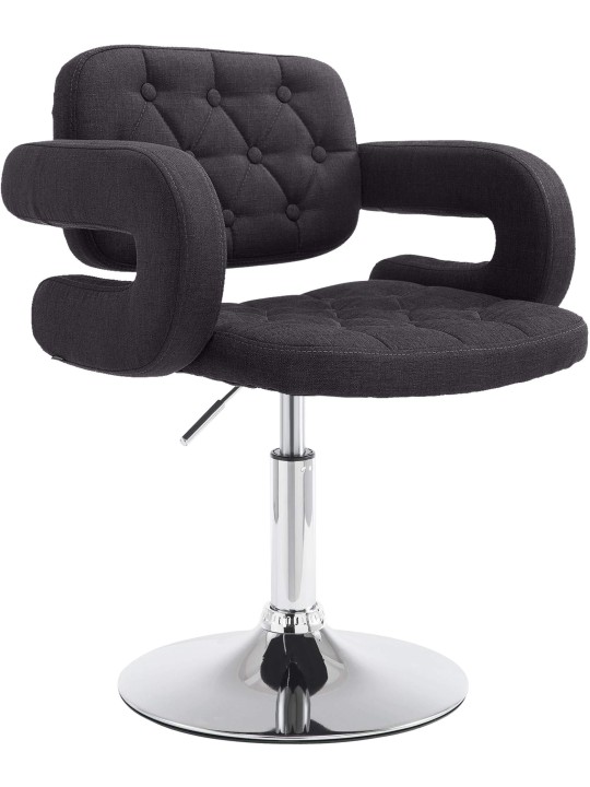 Espreguiçadeira tecido Dublin, preto