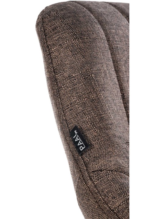 Conjunto de 2 bancos altos tecido Milet C, castanho