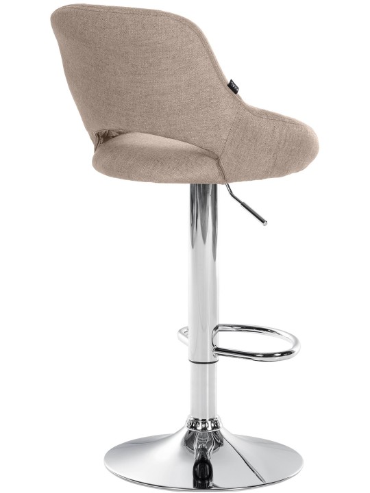 Conjunto de 2 bancos altos tecido Milet C, taupe