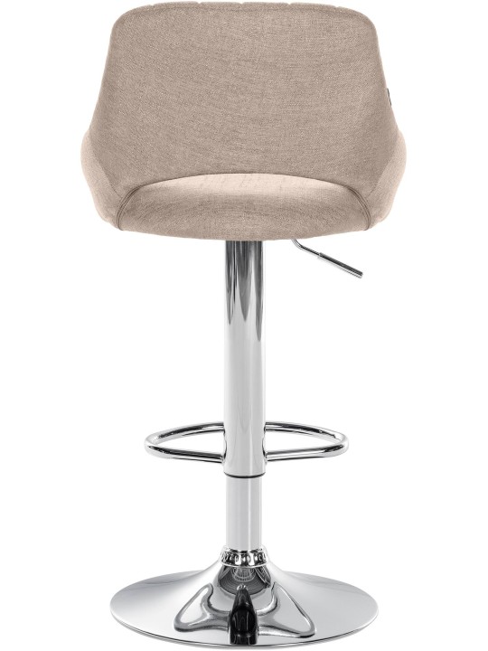 Conjunto de 2 bancos altos tecido Milet C, taupe