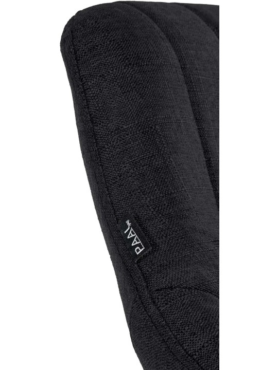 Conjunto de 2 bancos altos tecido Milet B, preto