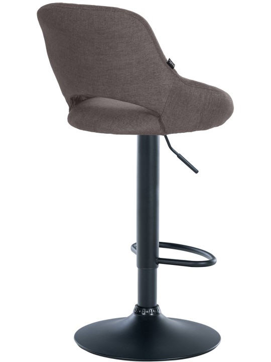 Conjunto de 2 bancos altos tecido Milet B, cinza escuro