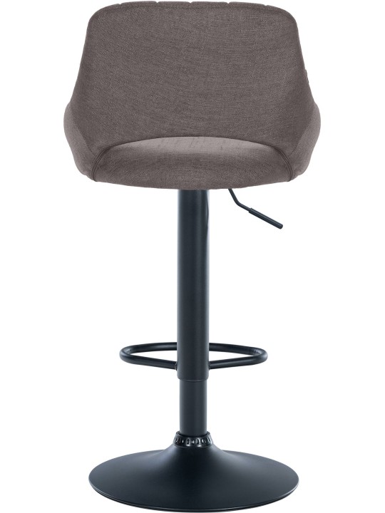 Conjunto de 2 bancos altos tecido Milet B, cinza escuro