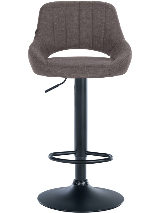 Conjunto de 2 bancos altos tecido Milet B, cinza escuro