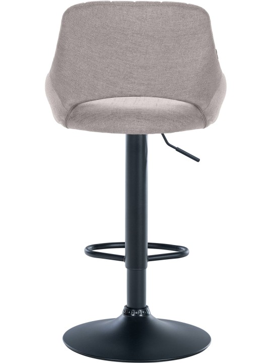 Conjunto de 2 bancos altos tecido Milet B, cinza