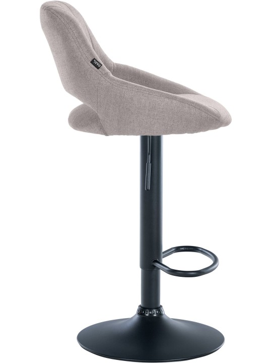 Conjunto de 2 bancos altos tecido Milet B, cinza