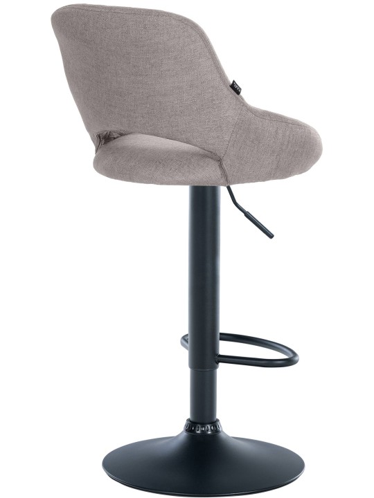 Conjunto de 2 bancos altos tecido Milet B, cinza