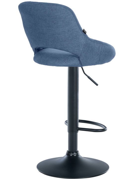 Conjunto de 2 bancos altos tecido Milet B, azul