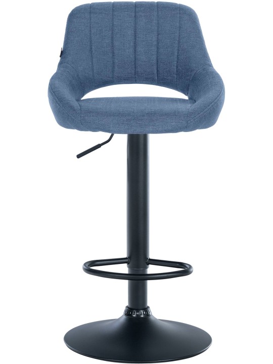 Conjunto de 2 bancos altos tecido Milet B, azul