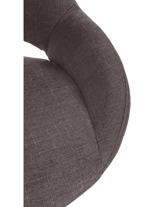 Conjunto de 2 bancos altos tecido Milet W, cinza escuro