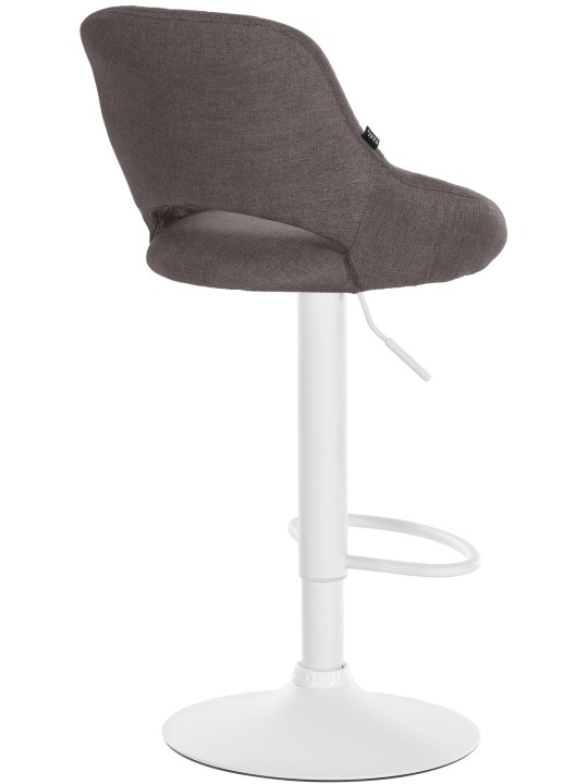 Conjunto de 2 bancos altos tecido Milet W, cinza escuro